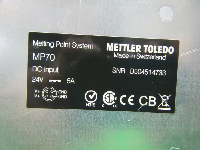 METTLER TOLEDO MP70 Automatic melting point measuring device Detail Image - ASKINDEX Korea