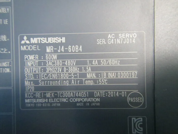 미쓰비시 MR-J4-60B4 AC 서보 드라이버 상세 이미지 - ASKINDEX 코리아