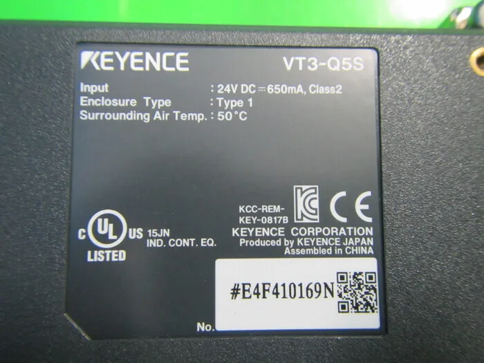 Keyence VT3-Q5S 터치 패널 상세 이미지 - ASKINDEX 코리아