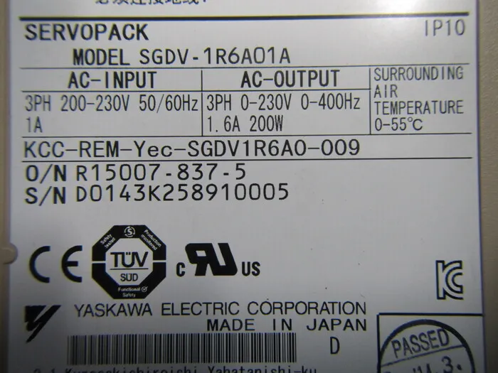 야스카와 전기 SGDV-1R6A01A 서보 드라이버 상세 이미지 - ASKINDEX 코리아