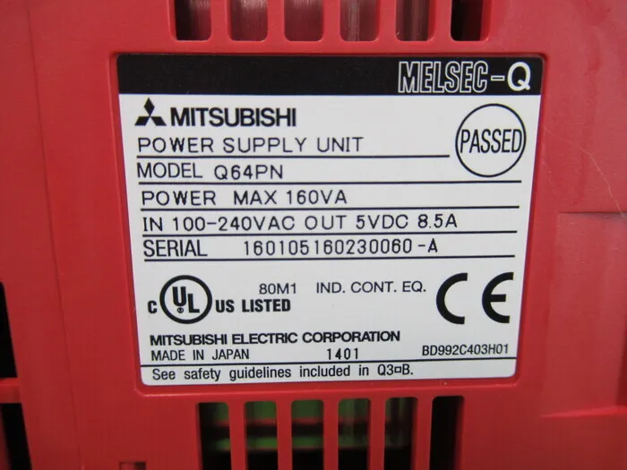 미쓰비시 전기 Q64PN 시퀀서 (PLC) (전원 유닛) 상세 이미지 - ASKINDEX 코리아