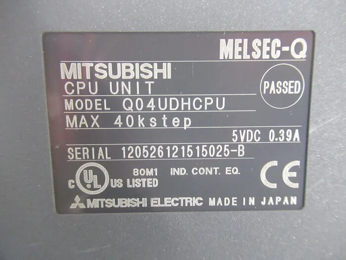 미쓰비시 전기 Q04UDHCPU 시퀀서(PLC)(CPU 유니트) 상세 이미지 - ASKINDEX 코리아