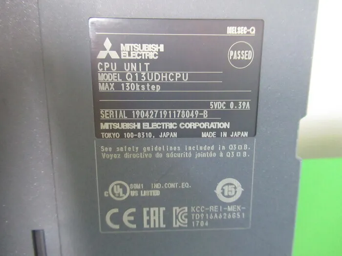 미쓰비시 전기 Q13UDHCPU 시퀀서(PLC)(CPU 유니트) 상세 이미지 - ASKINDEX 코리아