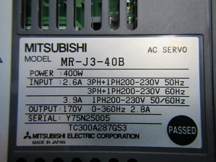 미쓰비시 MR-J3-40B AC 서보 드라이버 상세 이미지 - ASKINDEX 코리아