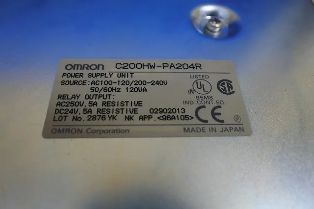 오므론 C200HW-PA204R 시퀀서 (PLC) (전원 유닛) 상세 이미지 - ASKINDEX 코리아