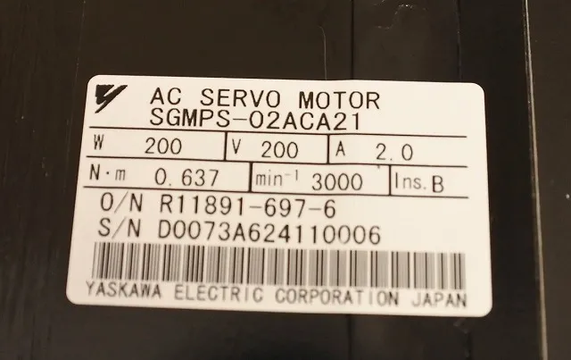 야스카와 전기 SGMPS-02ACA21 AC 서보 모터 상세 이미지 - ASKINDEX 코리아