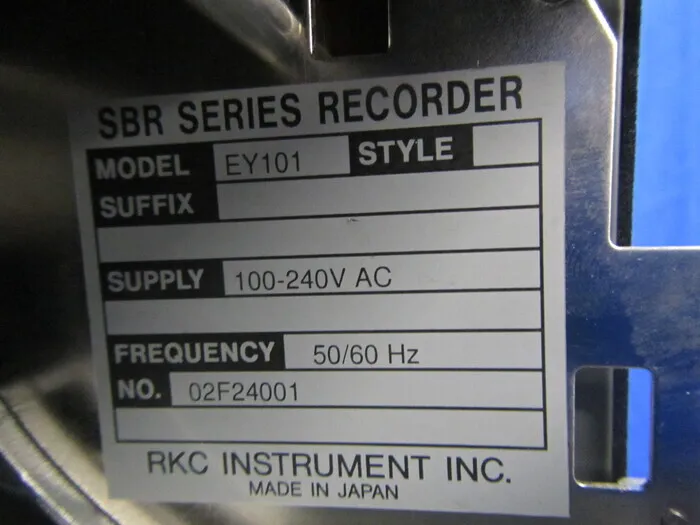Physical and chemical industry SBR　EY101 Temperature recorder Detail Image - ASKINDEX Korea