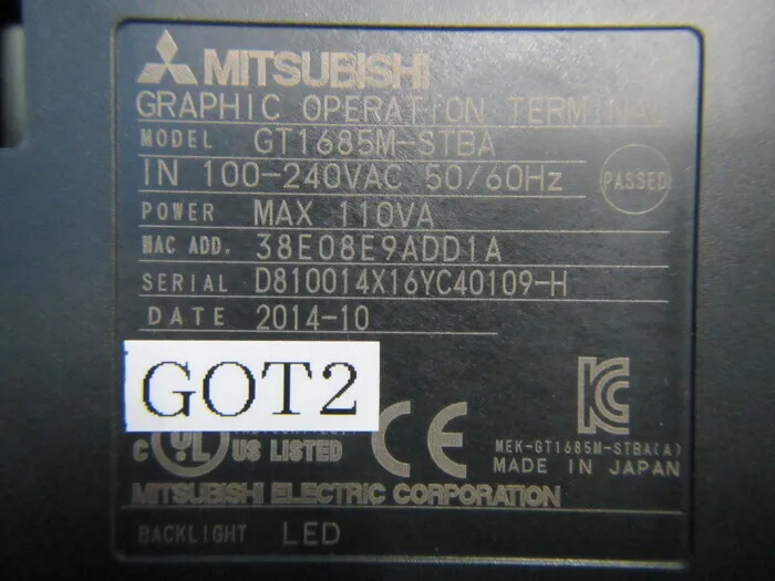 미쓰비시 GT1685M-STBA 터치 패널 상세 이미지 - ASKINDEX 코리아
