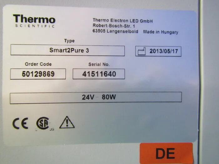 Thermo Scientific Smart2Pure3 Ultrapure water production equipment Detail Image - ASKINDEX Korea