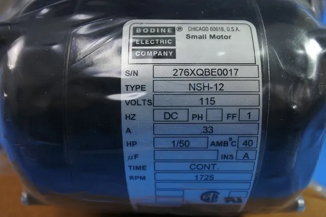 Bodine Electric Company NSH-12 Small Control Motor Detail Image - ASKINDEX Korea
