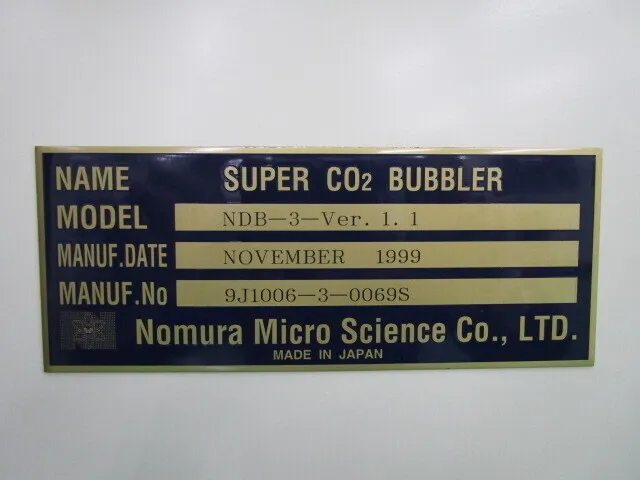 Nomura Microscience NDB-3-Ver.1.1 CO2 bubbler Detail Image - ASKINDEX Korea
