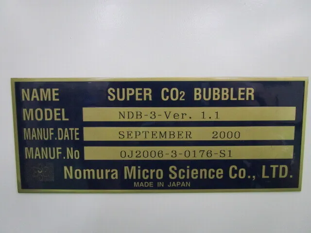 Nomura Microscience NDB-3-Ver.1.1 CO2 bubbler Detail Image - ASKINDEX Korea