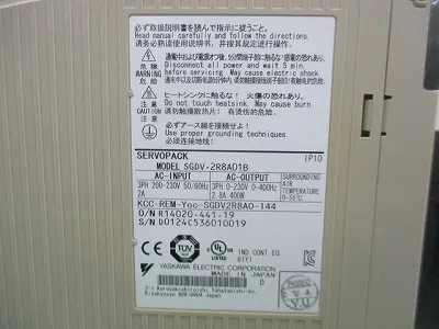 야스카와 전기 SGDV-2R8A01B 서보 앰프(서보 팩) 상세 이미지 - ASKINDEX 코리아