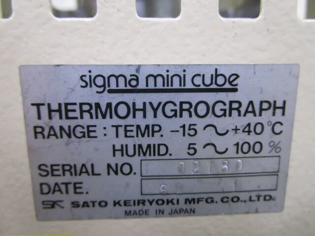 Sato Measuring Instrument Manufacturing Co., Ltd. シグマミニキューブ(sigma mini cube) Temperature and humidity recorder Detail Image - ASKINDEX Korea