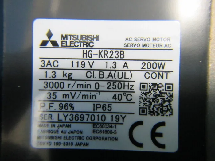 미쓰비시 HG-KR23B AC 서보 모터 상세 이미지 - ASKINDEX 코리아