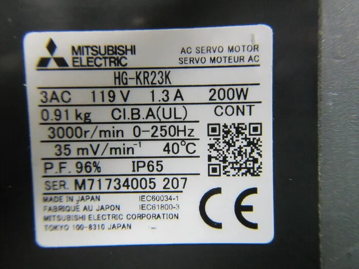 미쓰비시 HG-KR23K AC 서보 모터 상세 이미지 - ASKINDEX 코리아