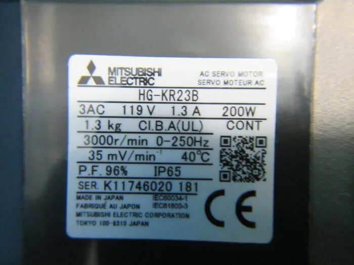 미쓰비시 HG-KR23B AC 서보 모터 상세 이미지 - ASKINDEX 코리아