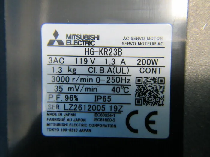 미쓰비시 HG-KR23B AC 서보 모터 상세 이미지 - ASKINDEX 코리아