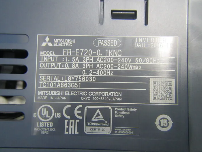 미쓰비시 FR-E720-0.1KN 인버터(DC리액터 부착) 상세 이미지 - ASKINDEX 코리아