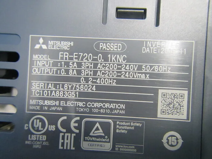 미쓰비시 FR-E720-0.1KN 인버터(DC리액터 부착) 상세 이미지 - ASKINDEX 코리아