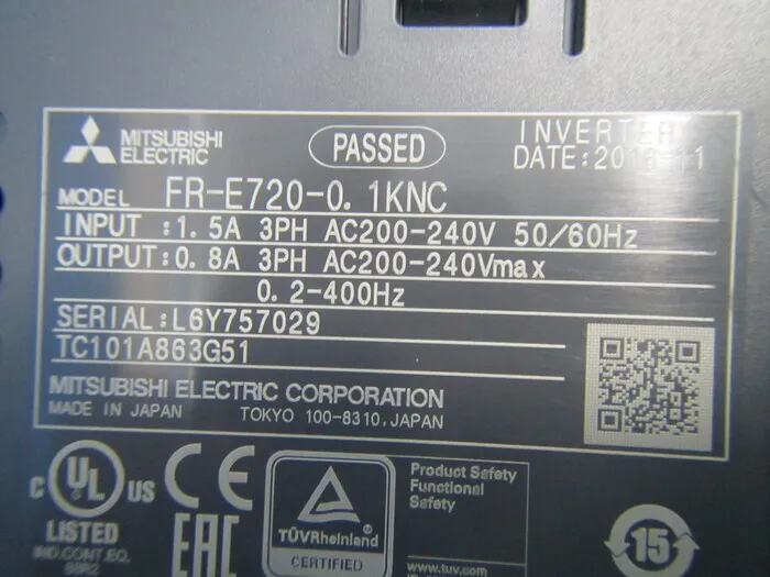 미쓰비시 FR-E720-0.1KN 인버터(DC리액터 부착) 상세 이미지 - ASKINDEX 코리아