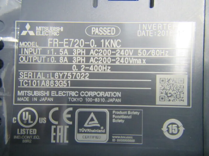 미쓰비시 FR-E720-0.1KN 인버터(DC리액터 부착) 상세 이미지 - ASKINDEX 코리아