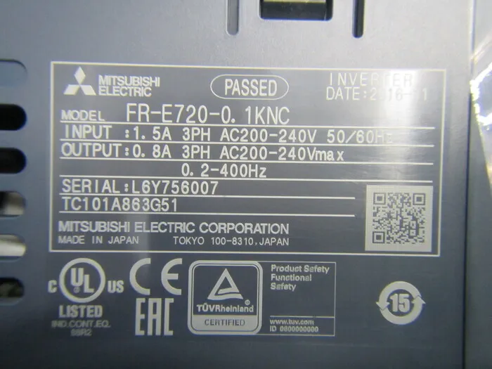 미쓰비시 FR-E720-0.1KN 인버터(DC리액터 부착) 상세 이미지 - ASKINDEX 코리아