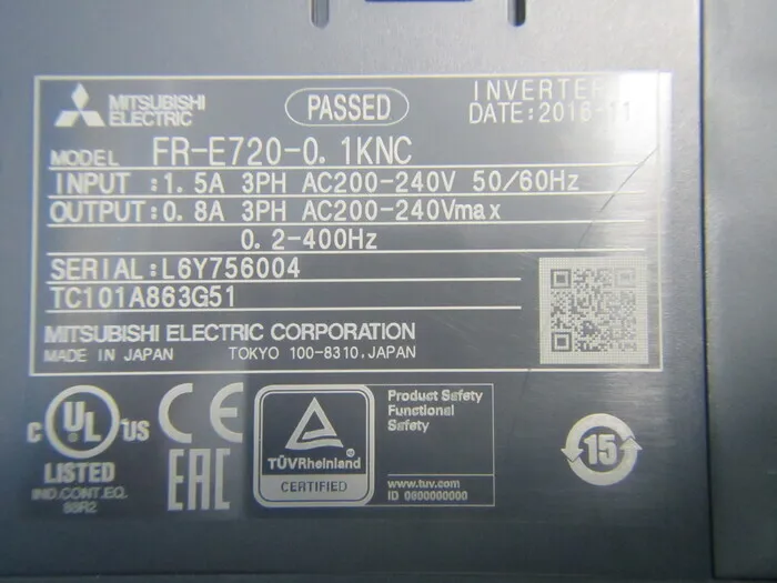 미쓰비시 FR-E720-0.1KN 인버터(DC리액터 부착) 상세 이미지 - ASKINDEX 코리아