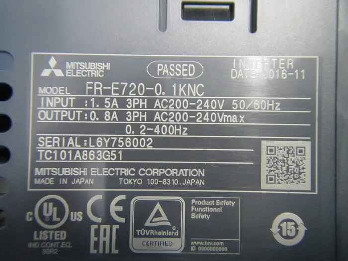 미쓰비시 FR-E720-0.1KN 인버터(DC리액터 부착) 상세 이미지 - ASKINDEX 코리아
