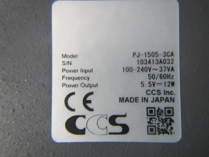 CCS PJ-1505-3CA LED Light Power Supply Detail Image - ASKINDEX Korea
