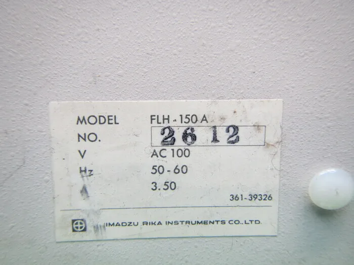 Shimadzu Corporation FLH-150A Cold Light Detail Image - ASKINDEX Korea