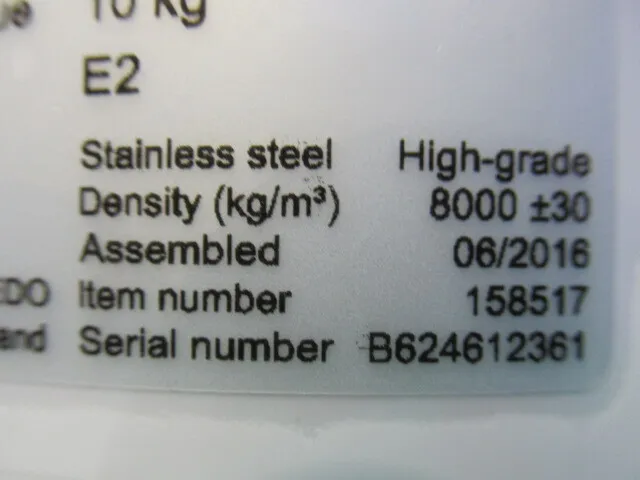 METTLER TOLEDO E2級 10kg Weights (knob-type weights) Detail Image - ASKINDEX Korea
