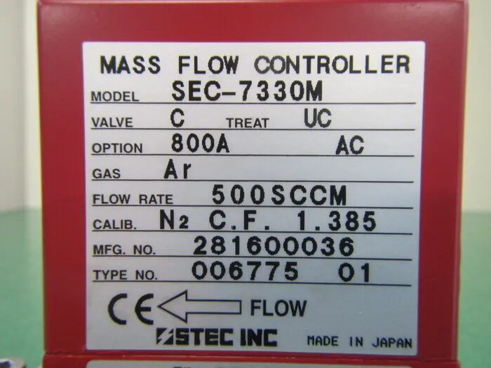 Estech SEC-7330M Mass flow controller Detail Image - ASKINDEX Korea