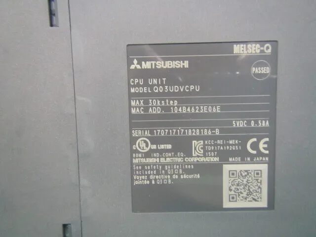 미쓰비시 전기 Q03UDVCPU 시퀀서(PLC)(CPU 유니트) 상세 이미지 - ASKINDEX 코리아