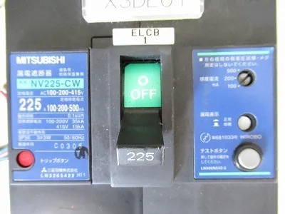 미쓰비시 전기 NV225-CW 3P 225A 누전 차단기 상세 이미지 - ASKINDEX 코리아