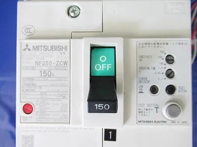 미쓰비시 전기 NF250-ZCW 150A 누전 차단기 상세 이미지 - ASKINDEX 코리아