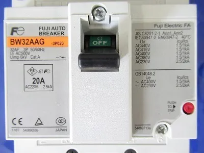 Fuji Electric BW32AAG 3P020 Auto Breaker Detail Image - ASKINDEX Korea