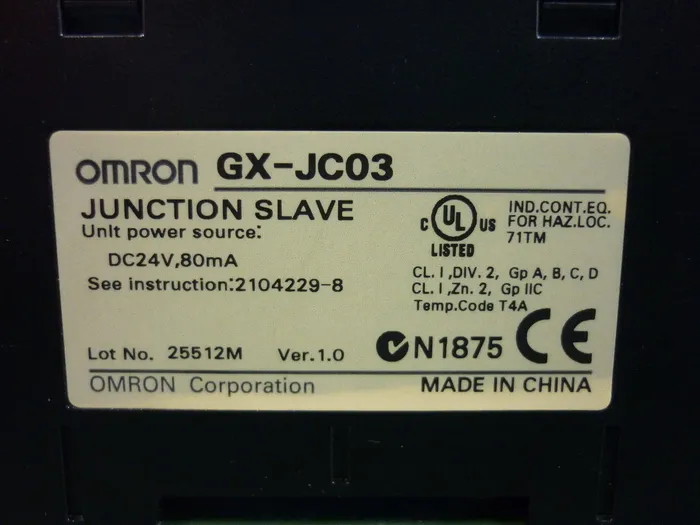 오므론 GX-JC03 디지털 I/O 터미널 상세 이미지 - ASKINDEX 코리아
