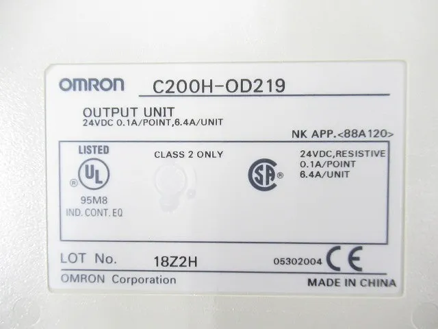 오므론 C200H-OD219 PLC(출력 유닛) 상세 이미지 - ASKINDEX 코리아