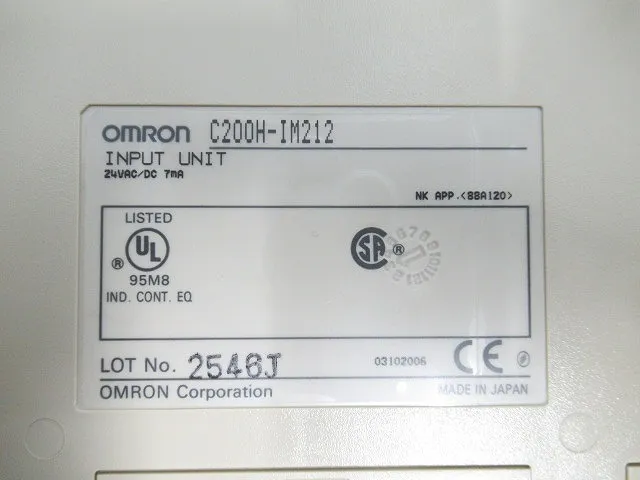오므론 C200H-IM212 PLC I/O 유닛 상세 이미지 - ASKINDEX 코리아