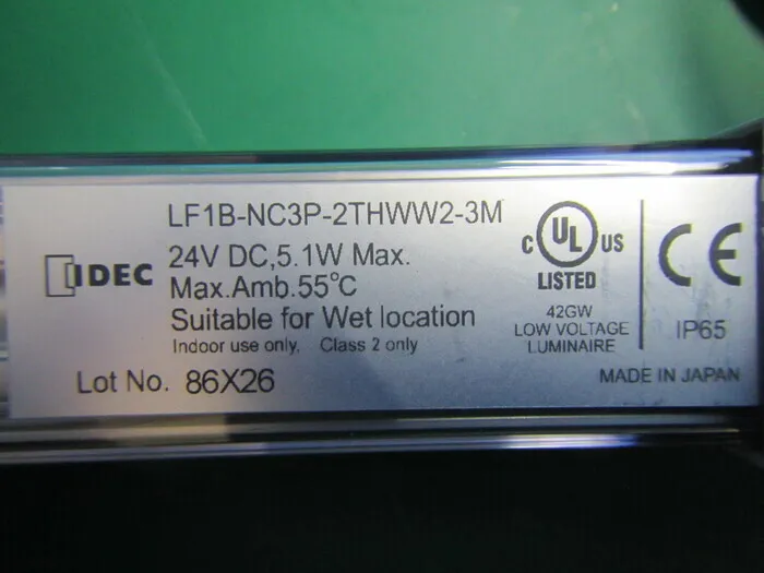 IDEC LF1B-NC3P-2THWW2-3M LED lighting Detail Image - ASKINDEX Korea