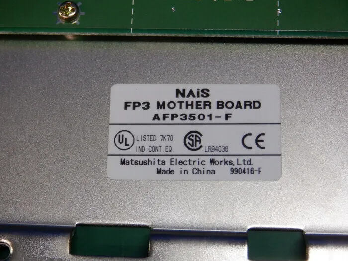 파나소닉(NAIS) AFP3501-F 시퀀서(PLC) 기본 마더보드 상세 이미지 - ASKINDEX 코리아