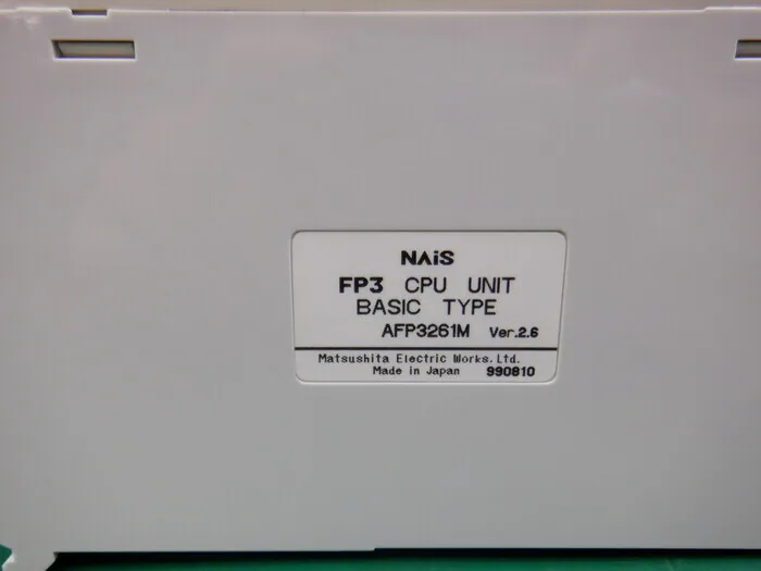 파나소닉(NAIS) AFP3261M 시퀀서(PLC) CPU 유닛 상세 이미지 - ASKINDEX 코리아