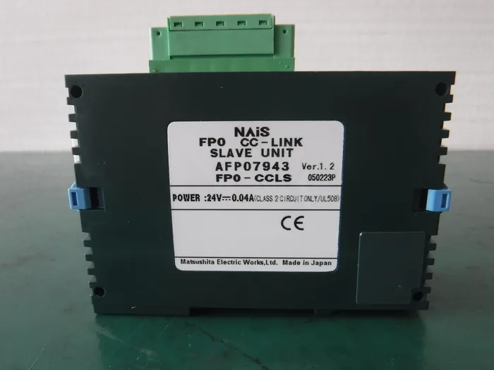 파나소닉(NAIS) AFP07943FP0-CCLS 시퀀서(PLC) CC-Link 슬레이브 유닛 상세 이미지 - ASKINDEX 코리아