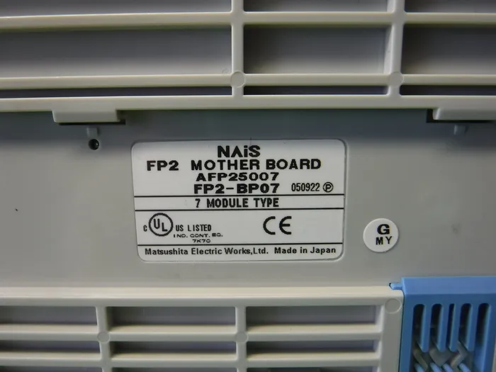 파나소닉(NAIS) AFP25007FP2-BP07 시퀀서(PLC) 마더보드 상세 이미지 - ASKINDEX 코리아