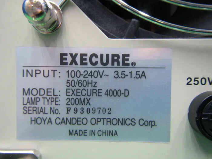 호야 EXECURE4000-D UV 조사 장치 상세 이미지 - ASKINDEX 코리아