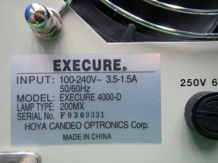 호야 EXECURE4000-D UV 조사 장치 상세 이미지 - ASKINDEX 코리아