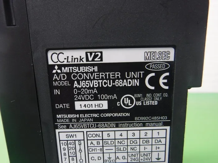 미쓰비시 전기 AJ65VBTCU-68ADIN 시퀀서(PLC) CC-Link V2 아날로그 입력 유닛 상세 이미지 - ASKINDEX 코리아