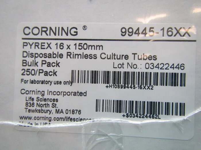 아즈완 PYREX 16x150mm 시험관 상세 이미지 - ASKINDEX 코리아
