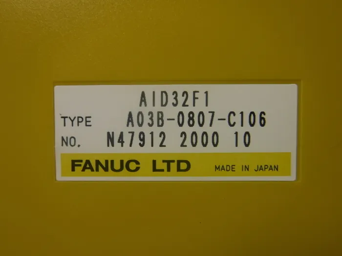 화낙 AID32F1(A03B-0807-C106) 시퀀서(PLC) 상세 이미지 - ASKINDEX 코리아
